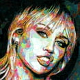 thumbnail image 4 of Stephen Chambers 15x15 Gold Ornate Wood Framed With Double Matting Wall Art Titled - Miley Cyrus, 4 of 6