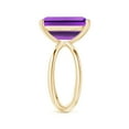 thumbnail image 3 of ANGARA Natural 6.5 Ct. Amethyst Solitaire Ring in 14K Yellow Gold for Women (Ring Size: 10.5), 3 of 9