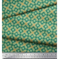 thumbnail image 3 of Soimoi Poly Georgette Fabric Check & Moroccan Ethnic Print Fabric by the Yard 52 Inch Wide, 3 of 3