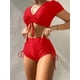 thumbnail image 1 of Traje de baño de 2 piezas para mujer, trajes de baño para mujer, conjunto de traje de baño de verano de moda para mujer con división de color., 1 of 5