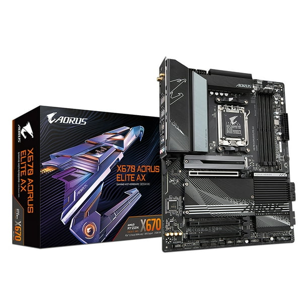 Tarjeta Madre Asus Aorus X670 Elite AX, Chipset AMD X670, Soporta: AMD Ryzen 7ma Generación, Socket AM5, DDR5. Gigabyte X670 AORUS ELITE AX