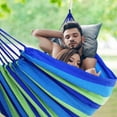 thumbnail image 3 of Anckoeil 59"×78.7" Garden Hammocks Comfortable Fabric Hammocks with Tree Straps for Hanging Sturdy Hammocks Up To 660lbs Portable with Travel Bag for Camping Outdoor, 3 of 4