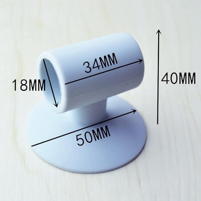 Door Stop Bumper Wall Protector-Silicone Anti-Collision Door Knob Shield,4 Pcs Multicolor Suction Door Knob for Lever Handle Protect Glass from Damage (Brown)