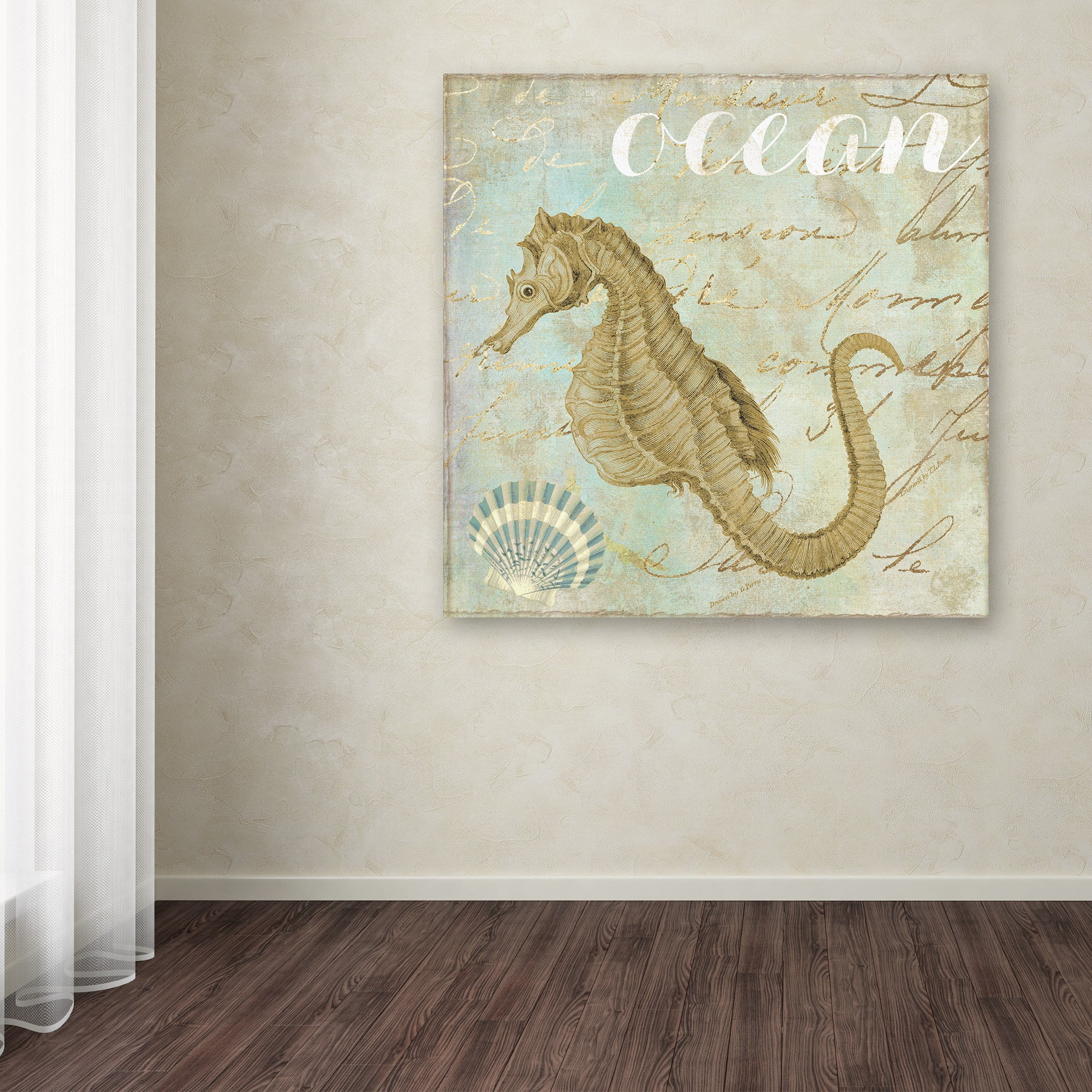 Trademark Fine Art "Turquoise Beach III" Canvas Art by Color Bakery