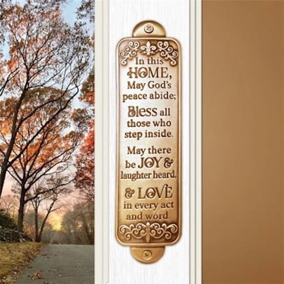 Abbey Plus CA Gift 479250 In This Home Blessing Wall Plaque, Gold - 1.5 x 6 in.