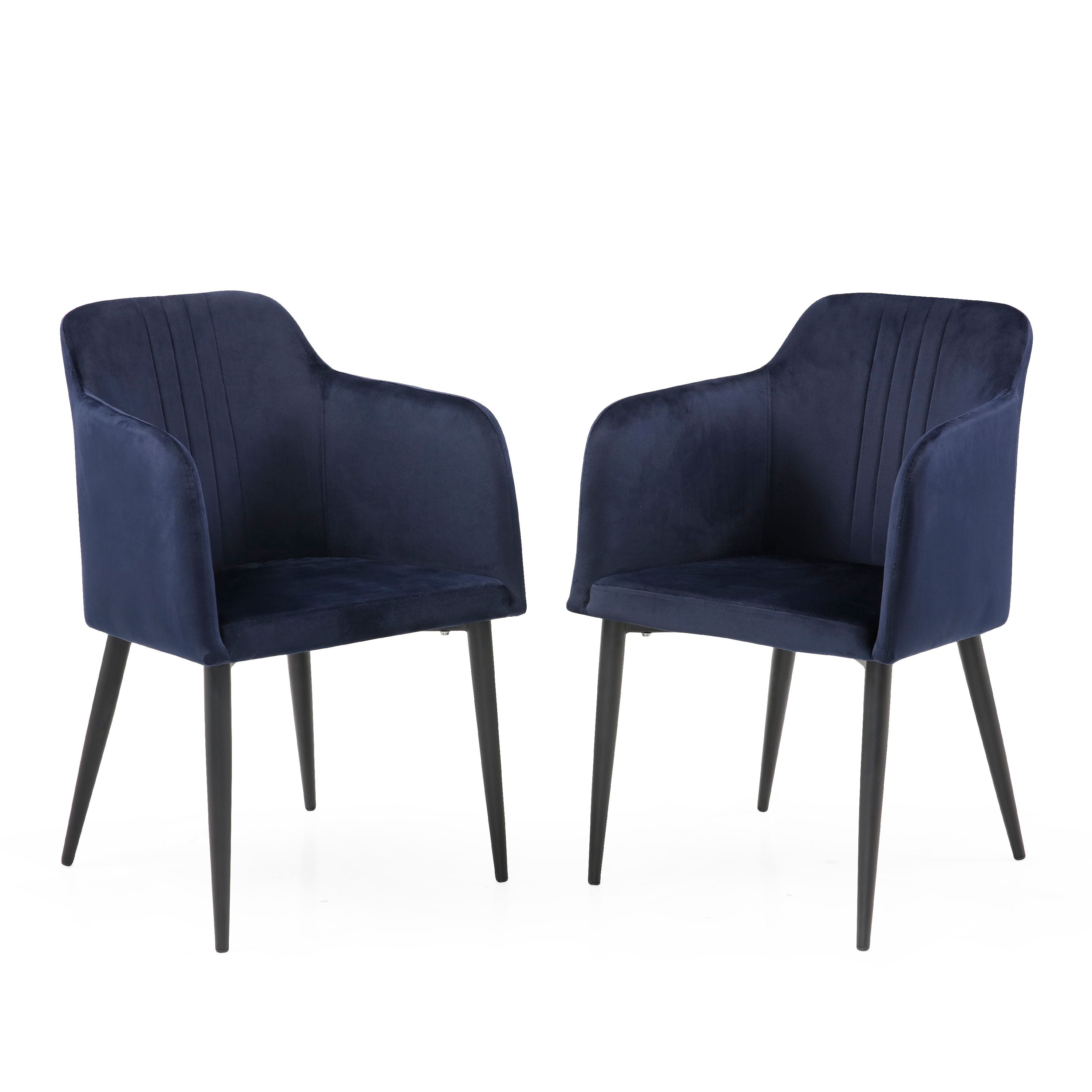 Modern Jason Living Room Accent and Dining Arm Chair, Set of 2