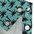 thumbnail image 5 of Ambesonne Palm Tree Grommet Curtain, Silhouettes on Blue, 50" x 54", Turquoise Black, 5 of 6