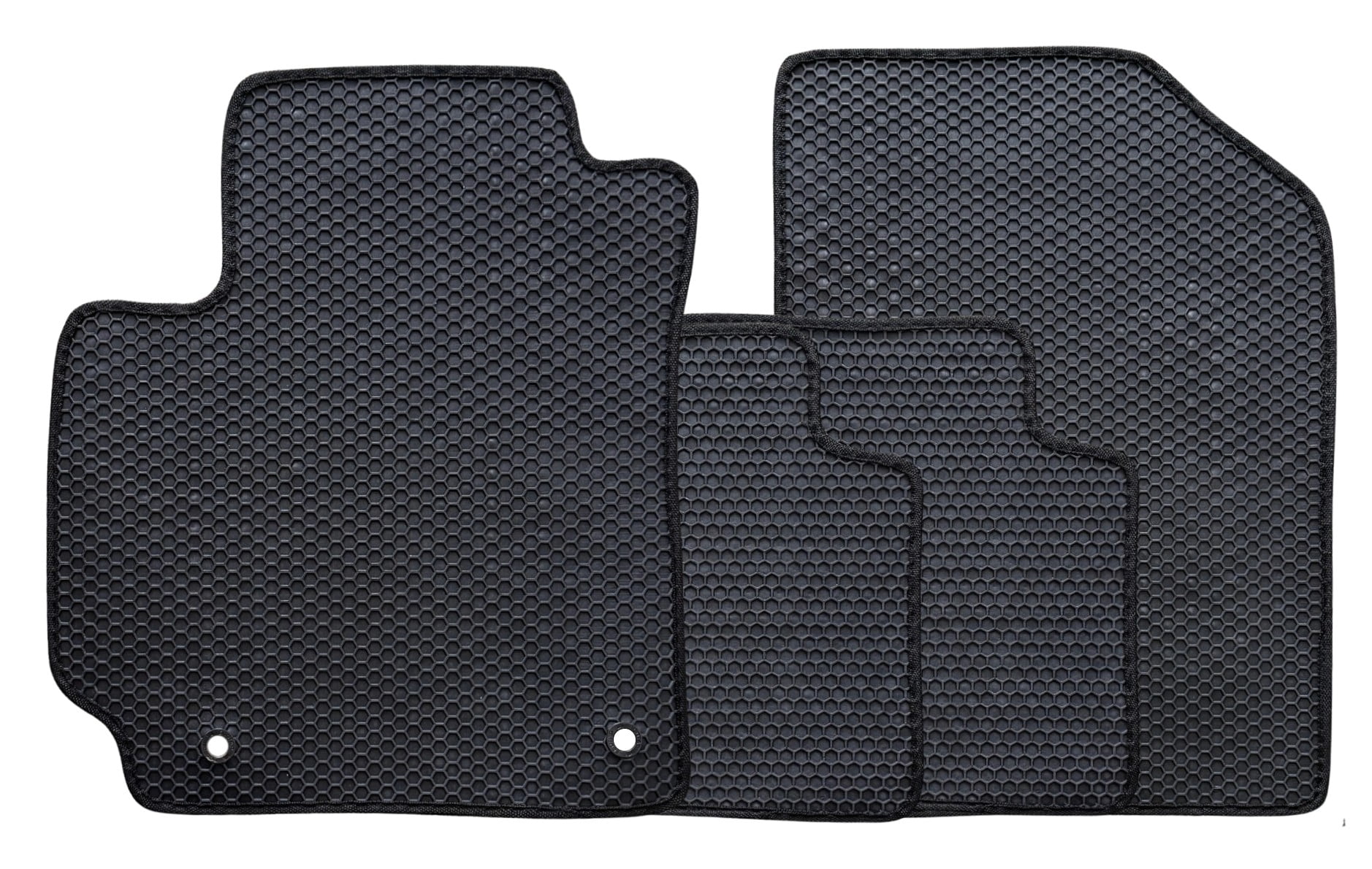 ecoMats Floor Mats All-Weather Custom Fit for 2020 to 2025 Kia Soul, Front and Rear, Odorless