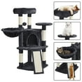 thumbnail image 6 of Alden Design 42"H Multilevel Cat Tree Tower with Condo and Perches, Black, 6 of 11