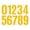 Yellow, variant on 4 Inch Colorful Mailbox Number Stickers, Large Number Stickers, Number Stickers for Mailbox, Number Labels Stickers for Mailbox & Outdoor Address Decor