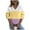 Yellow, variant on Yievot V-Neck Sweatshirts for Women Color Block Long Sleeve Loose Fall Tops Casual Pullover Sweatshirt