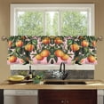 thumbnail image 4 of Yayeee Kitchen Curtains Tier Set of 2 Light Filtering 57"x36" Over Sink Window Panels, Vibrant Oranges, 4 of 7