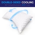 thumbnail image 2 of COOKEY Cooling Curved Pillows Queen Size Set of 2–Adjustable Shredded Memory Foam Side Sleeper Pillow for Neck & Shoulder Pain Relief,20"x30", 2 of 10