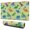 Green Dinosaurs Ponds-1, variant on Long Mouse Pads for Desk,Green Dinosaurs with Ferns Simply Desk Mats on Top Of Desks, Desk Mouse Pad Extra Large with 3mm Non-Slip Base and Stitched Edge for Gaming,Office,Work,Home 31.5"x11.8"
