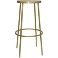 thumbnail image 3 of Trent Home 30" Contemporary Iron Metal Barstool in Brushed Gold, 3 of 5