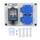 thumbnail image 2 of Enchufe de pared ANGGREK Toma de Corriente Impermeable ABS Interiores exteriores, 2 of 7