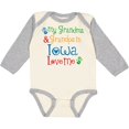 thumbnail image 3 of Inktastic Iowa Grandma Grandpa Loves Me Boys or Girls Long Sleeve Baby Bodysuit, 3 of 5