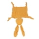 thumbnail image 4 of Manta de seguridad de conejito de peluche para bebé, hilo de doble capa, juguete tranquilizador de alta absorción, manta de seguridad suave, amarillo, 4 of 5