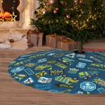 thumbnail image 6 of Yiaed Modern Excavator Print Christmas Tree Skirt , Tree SkirtsTree Mat for Christmas Winter Holiday Indoor Decorations-30", 6 of 7