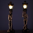 thumbnail image 2 of Mistaha Simulation Street Lamp Haunted House Decoration Glowing Skull Light Lantern Party Prop, 2 of 8