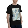 thumbnail image 2 of Bingfone Algae Corals And Seashells Men'S Loose Fit Short-Sleeve Pocket T-Shirt, 2 of 7