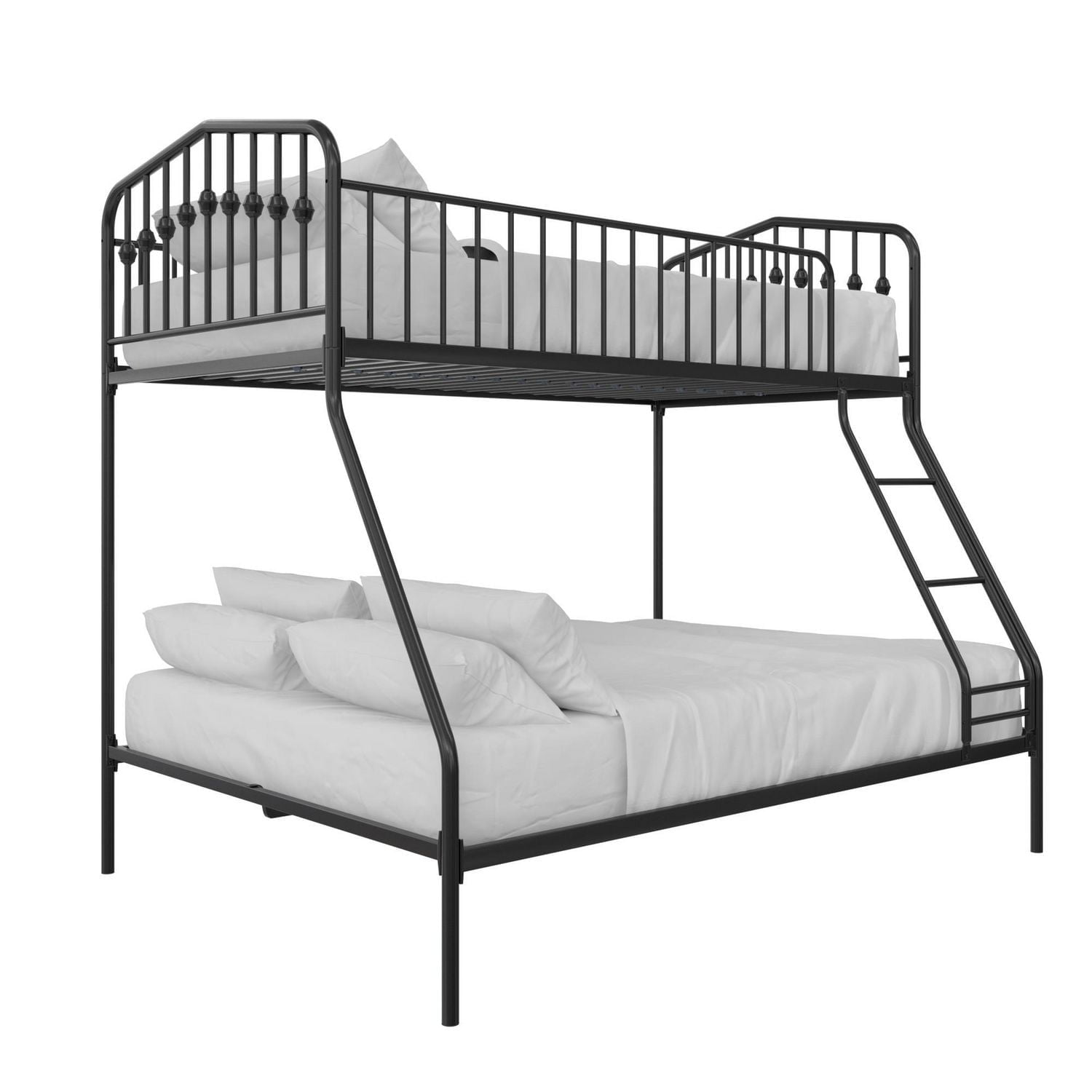 Novogratz Bushwick Metal Bunk Bed, Twin/Full, Black