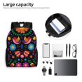 thumbnail image 6 of Fotbe Colorful Floral2 Travel Laptop Backpack, Business Slim Sturdy Laptops Backpack, Water Resistant College School Computer Bag Gift for Men & Women Fits 15.6 Inch Notebook, 6 of 8