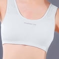 thumbnail image 2 of Penkiiy Chicas Suave Entrenamiento Bras, Sin Seamless First Bra Chicas Deportes Bras Longline Crop Bra, Pecho Doble Lined, 2 of 8