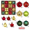 thumbnail image 5 of Adornos navideños, juego de adornos para árbol de Navidad, adornos decorativos irrompibles para colgar en forma de bola para árbol de Navidad, adornos navideños a granel para decoración de mesas, 5 of 5