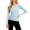 Light Blue, variant on Long Sleeve Underscrub for Women Classic Crew Neck Scrub Tee Cozy Comfy Fitted Top for Nurse White S