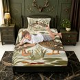 thumbnail image 2 of Manfei Wild Duck Print Fitted Sheet Full,Farmhouse Mallard Bed Set,3-Piece,1 Fitted Sheet and 2 Pillowcases, 2 of 4