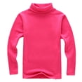 thumbnail image 3 of EnJoCho Children Unisex Solid Color T-Shirt Kids School Unifor𝗆 Long Sleeve Turtleneck T-Shirt Boys Long Sleeve Thermal Turtle Neck Sweater for Kids 4T-16 Years Soft Warm Under Shirts, 3 of 4