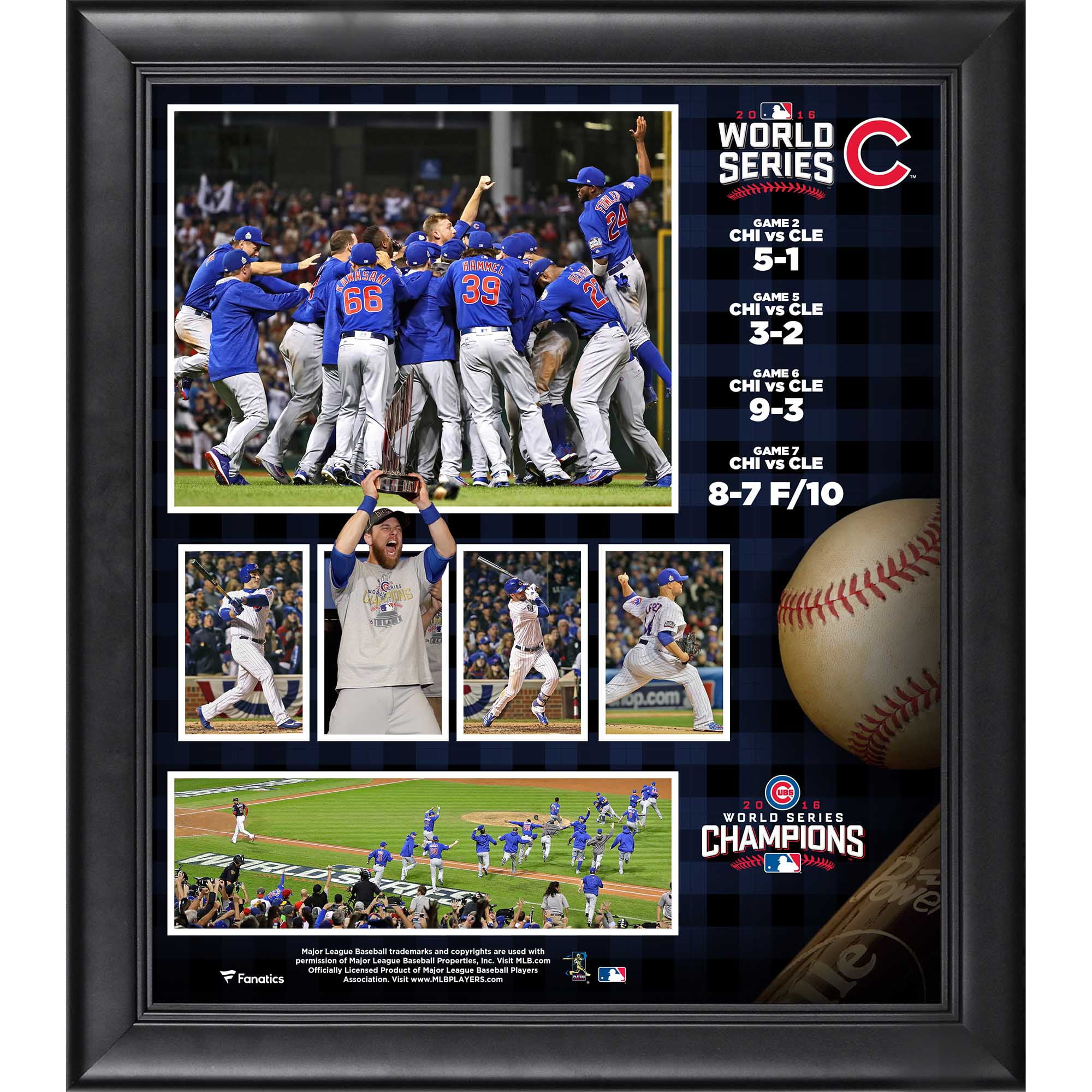 Anthony Rizzo Chicago Cubs Deluxe Framed Autographed Blue Replica Jersey
