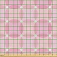 thumbnail image 2 of Ambesonne Fashion Fabric by the Yard Upholstery, Abstract Pinkish Circles, 3 Yards, Soft Pink Blush and White, 2 of 5