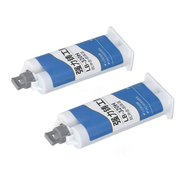 2Pcs Metal Glue High Temperature Strong Adhesive Long Lasting AB Metal Repair Adhesive For Ceramic Stone