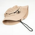 thumbnail image 5 of ZACPNCV Men Women UPF 50+ Sun Hat Wide Brim Foldable Bucket Hat for Fishing Hiking Beach Outdoor Khaki Free Size, 5 of 7
