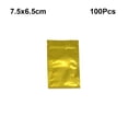 thumbnail image 4 of Bearachild 100 Uds bolsa de papel de aluminio contenedores de muestra bolsas con cierre hermético dorado 7,5x6,5 cm Type2 NO2, 4 of 6