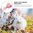 thumbnail image 4 of Small Pet Guinea Pig Rabbit Harness and Leash Blue Stripe Chest Strap Vest for Animals Guinea Pig Chinchilla Rabbit Rat Squirrel, 4 of 9