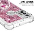 thumbnail image 3 of Funda para Motorola Moto G30/G10 con Brillo Líquido Flotante, Purpurina, Parachoques y Anillo Giratorio Soporte, 3 of 5