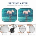 thumbnail image 6 of Naloa Flowers in Glass Vase 2 Piece Foldable Car Sun Shades, Car Windshield Sunshade, Front Window Sunshade for Car, Truck, SUV - Small, 6 of 7