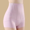 thumbnail image 5 of HVOBTTY Women's Plus Size High Waisted Briefs Panties High Waist Breathable Crotch Boyshort Brief Purple, L, 5 of 5