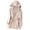 Beige, variant on Lovskoo Women's Winter Coats Fleece Parkas Anoraks Thick Warm Hooded Long Sleeve Pockets Cardigan Ladies Solid Mid-Length Coat Gold