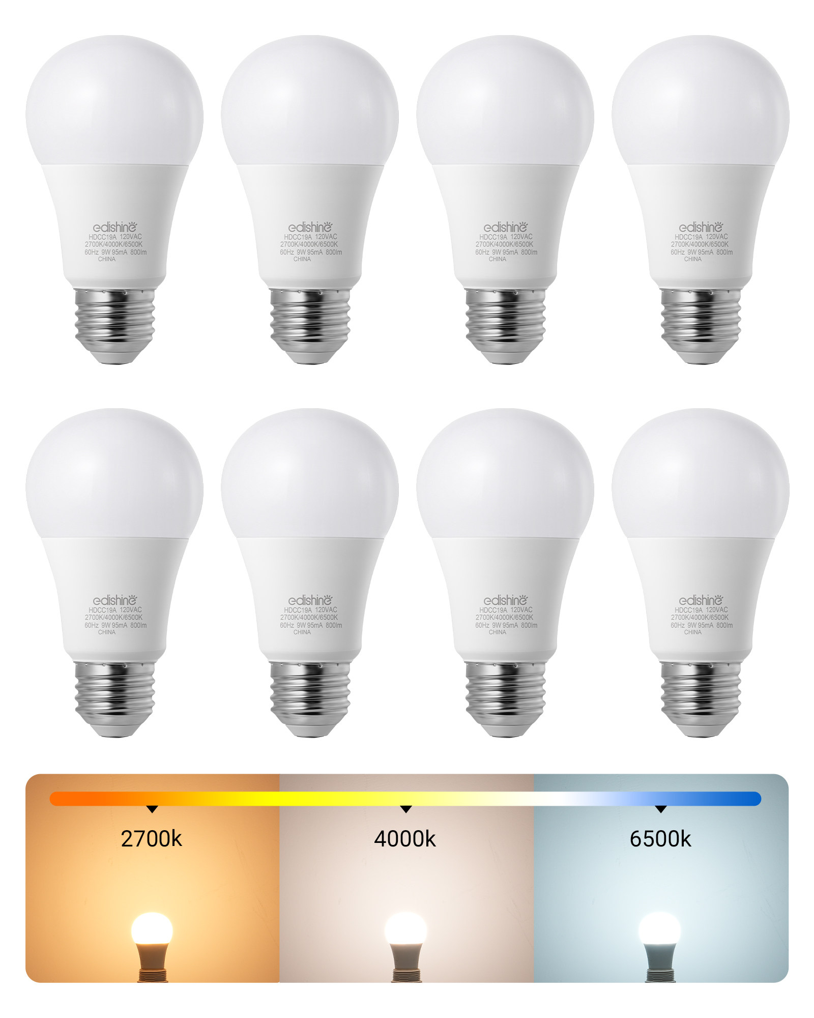 Skysted 2-Pack 10W LED Bulbs 6500K 1200 Lumens P60 Drop-in For 501B 502B Flashlights