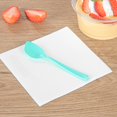 thumbnail image 3 of Coppetta Teal Plastic Petal Spoon - 4 1/2" x 1" - 500 count box, 3 of 10
