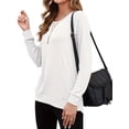 thumbnail image 6 of TARAINYA Women's Daily Wear Long Sleeve Sweatshirt Casual Loose Round Neck Pullover with Pockets, 6 of 9