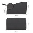 thumbnail image 3 of hengsof 2pcs Car Front Window Sunshade, Breathable Mesh Car Window Screen Streched up to 40", for Car Night Camping, Privacy Shade, 3 of 7