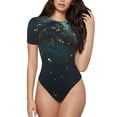 thumbnail image 1 of Lsque Magical Library Papillon Nuit Justaucorps à Manches Courtes Col Rond Basique T-Shirts Hauts Grenouillère Adulte Mignon Pyjama-Grand, 1 of 7