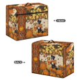 thumbnail image 3 of HELLHERO Pumpkin and Maple Leaf Pattern Sewing Machine Cover with Pockets for Extra Accessories Pocket 17.7x8.6x12.5 Inch Machine Washable, 3 of 8