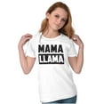 thumbnail image 3 of Funny Mama Llama Mothers Day Pun Womens Slim Fit Graphic Tee Brisco Brands M, 3 of 5