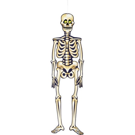 Jointed Skeleton Halloween Hanging Decoration, 35 in, 1ct